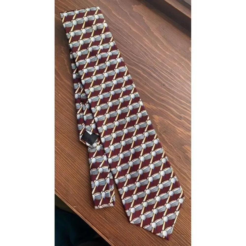 Payne Stewart 100% Silk‎ Golf Neck Tie Made In USA